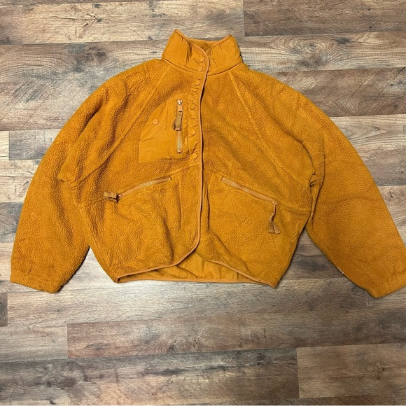 FP Movement by Free People Mustard Teddy Jacket (Hit the Slopes Jacket) - Picture 2 of 5